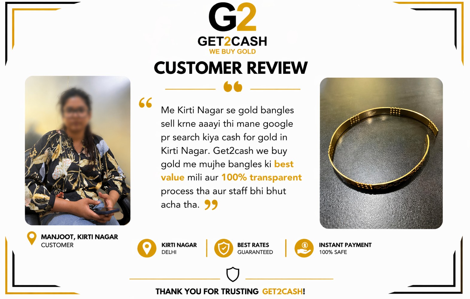 Cash for Gold in Paschim Vihar